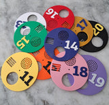 Numbered Entrance Discs 10 Pack