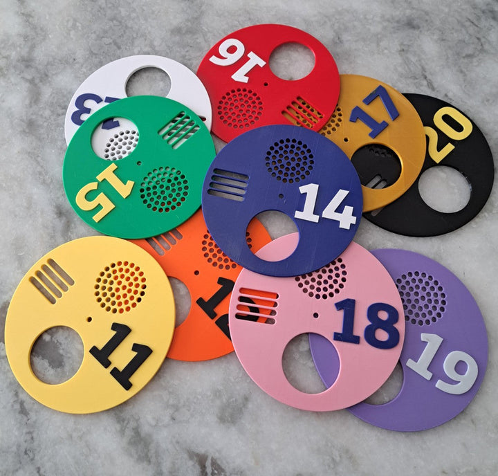Numbered Entrance Discs 10 Pack