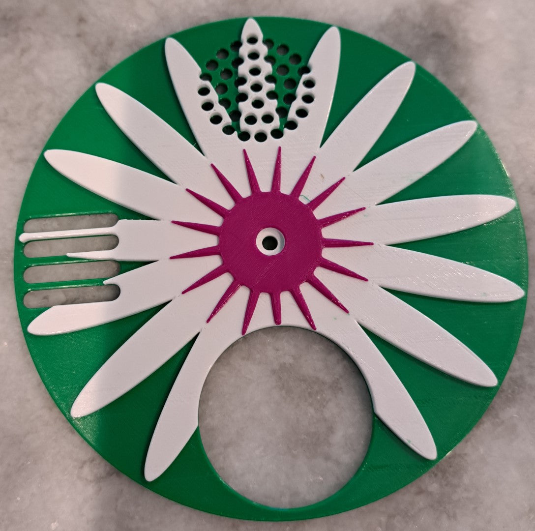 Flower Entrance Disc - 5 inches