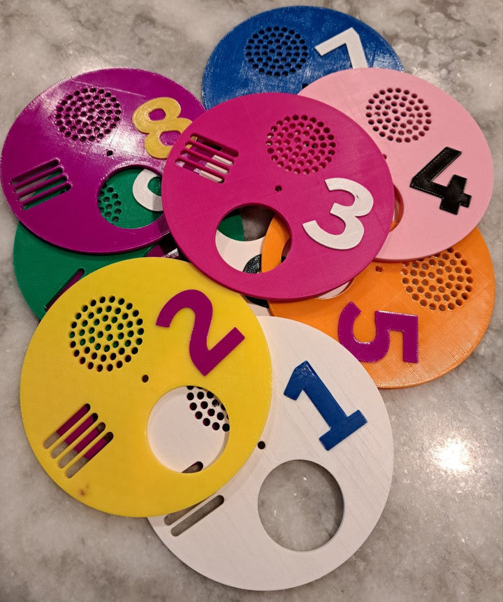 Numbered Entrance Discs 10 Pack