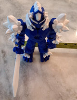 Crystal Warrior Articulating Flexible Toy