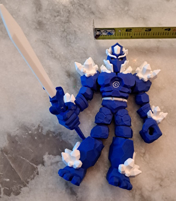 Crystal Warrior Articulating Flexible Toy