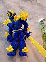 Crystal Warrior Articulating Flexible Toy