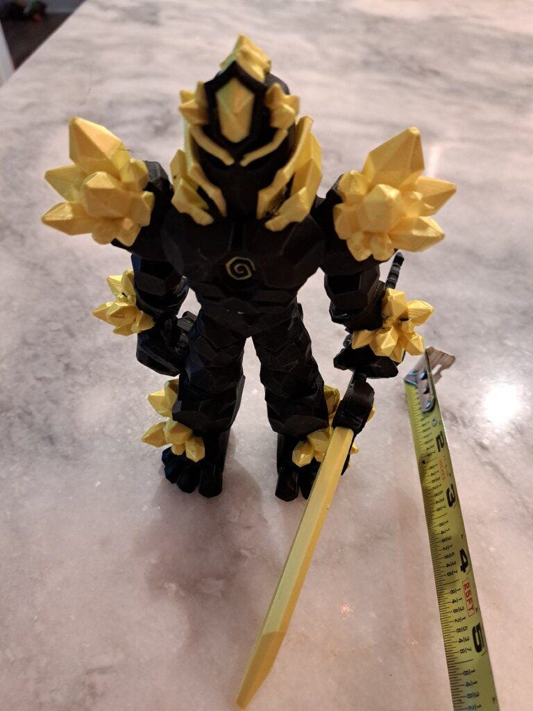 Crystal Warrior Articulating Flexible Toy