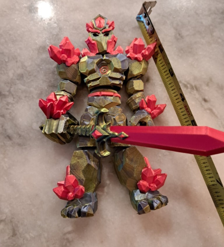 Crystal Warrior Articulating Flexible Toy