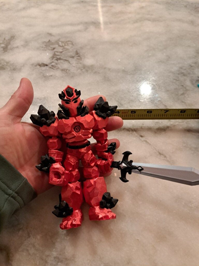 Crystal Warrior Articulating Flexible Toy