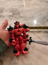 Crystal Warrior Articulating Flexible Toy
