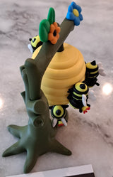 Magnetic Beehive Set with a Queen Bee and 3 Workers