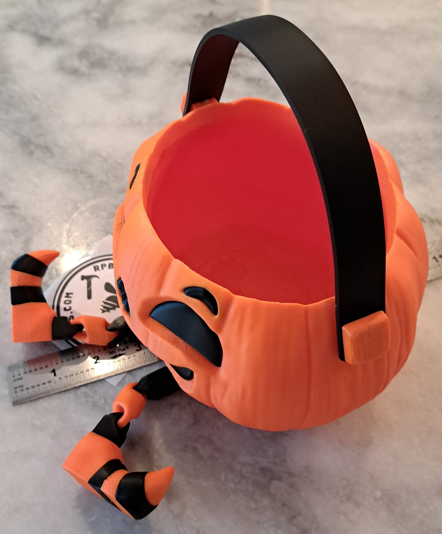Halloween Candy Bucket with Legs