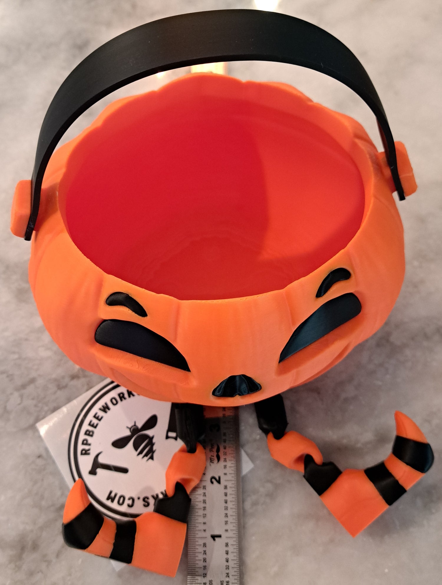 Halloween Candy Bucket with Legs