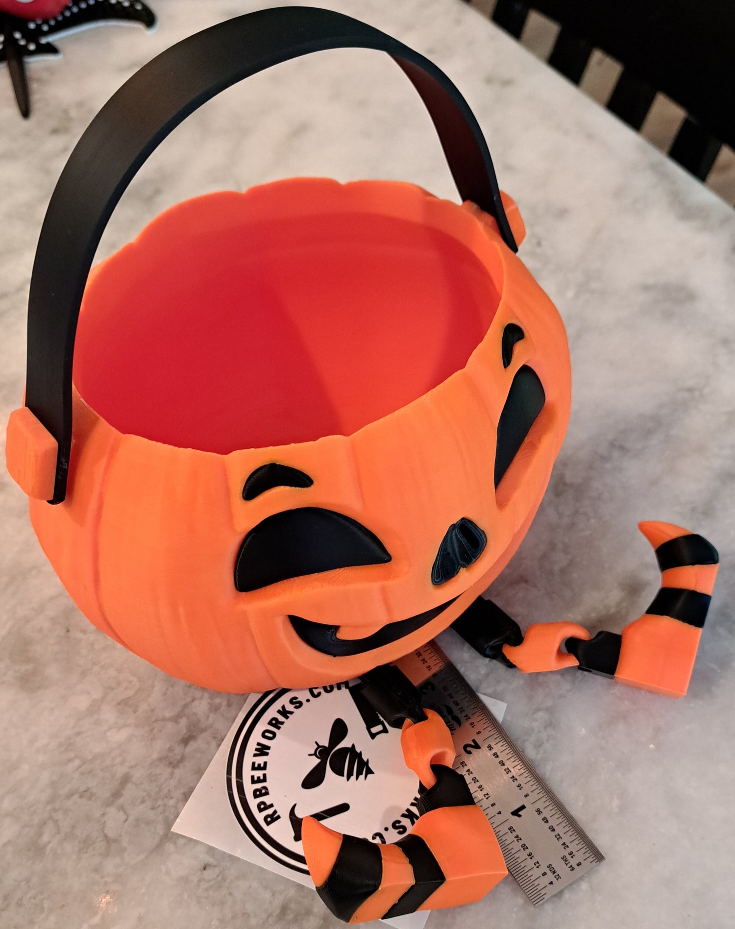 Halloween Candy Bucket with Legs