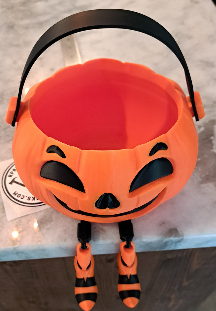 Halloween Candy Bucket with Legs