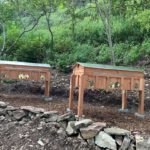 Two cedar hives delivered