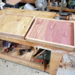 Insulated lids for 10 frame with cedar and pine