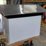 Hardie hive with oil based paint