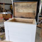 Hardie hive box is made from 1 1/4" Advantec flooring and bees have lived in it for years.