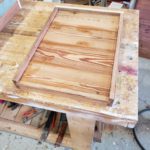 10 frame bottom board out of 1940s reclaimed wood