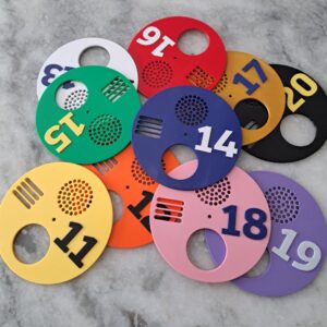 Numbered Entrance Discs 10 Pack